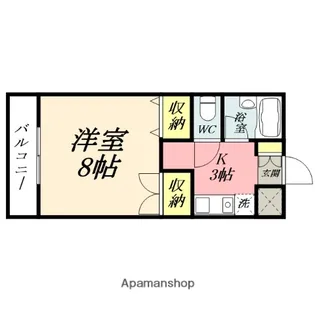 サンツボイⅢ【2階】の間取り
