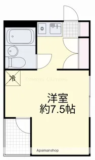アルファ清心町Ⅱ【3階】の間取り