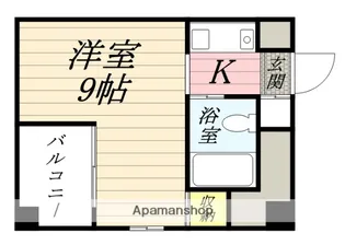 アルファ清心町Ⅱ【601号室】の間取り