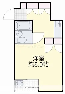 アルファ清心町Ⅱ【106号室】の間取り