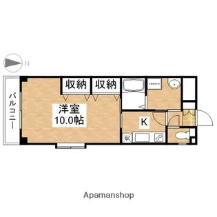 アネシス奥田本町【4階】の間取り