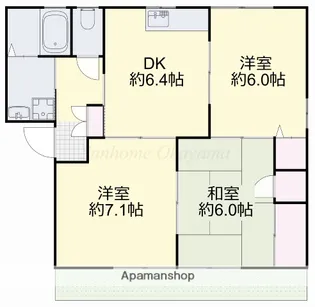 シャーメゾン21 A棟【1階】の間取り