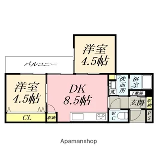 デューク兵団【203号室】の間取り
