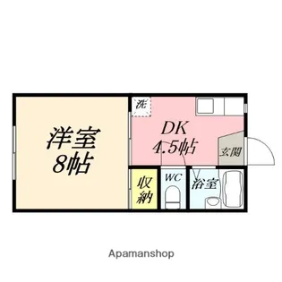 サンハイム野上【1階】の間取り