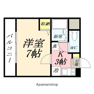 CASA NUAGE【204号室】の間取り