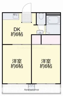 コーポラス田中B【2階】の間取り