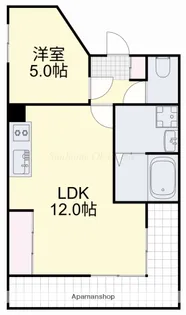 ふぁみーゆ旭川【9階】の間取り