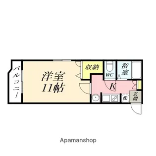 ベンハウス大元【410号室】の間取り