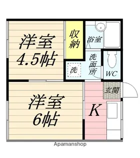 赤田ハイツ【2階】の間取り