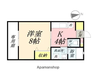 サントス青江A【103号室】の間取り