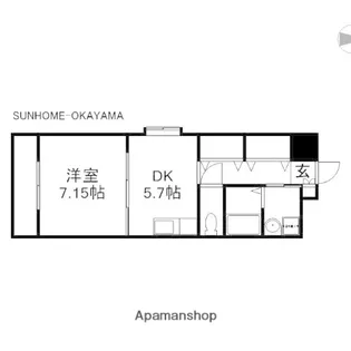COCO中島田【3階】の間取り
