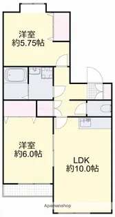 コートサイドコーポ【2階】の間取り
