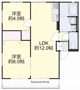 メゾンボヌール【1階】の間取り