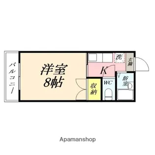 プレアール岡山医大東【2階】の間取り