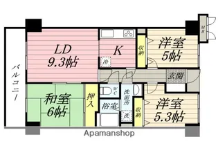 サーパス後楽園【1階】の間取り