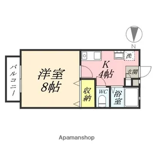ライフベルクB【2階】の間取り