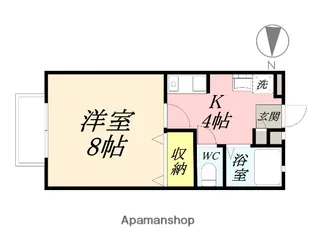 ライフベルクB【2階】の間取り