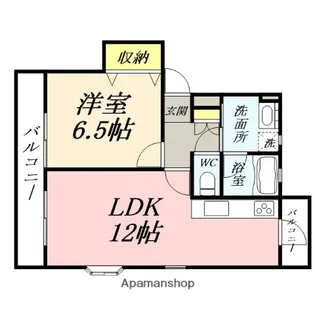 サウスシャインハヤシ【202号室】の間取り