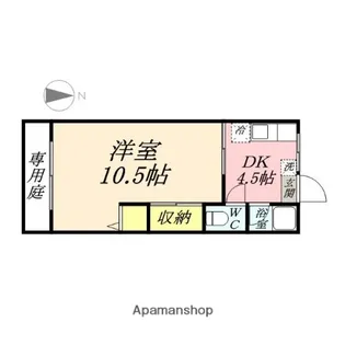 土田コーポ【1階】の間取り