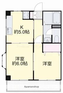 フローリス横井【3階】の間取り