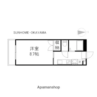 アミティー山崎【2階】の間取り