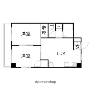 アミティー山崎【2階】の間取り