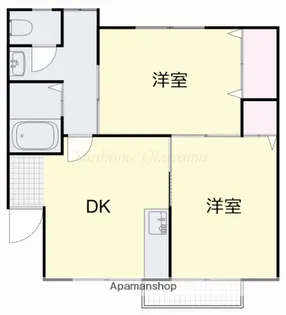 メゾン撫川1号棟【1階】の間取り
