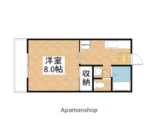 アレイハイム伊福【203号室】の間取り