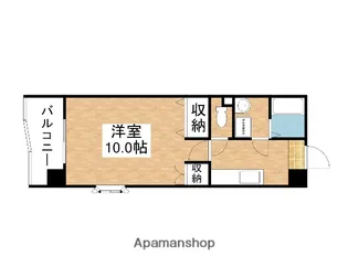 アークハイツ鹿田【212号室】の間取り