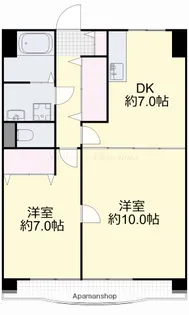 アークハイツ鹿田【805号室】の間取り
