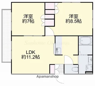 ティエラB【2階】の間取り