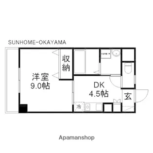 コザックス【6階】の間取り