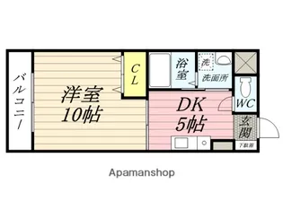 コザックス【6階】の間取り