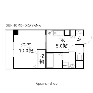 コザックス【3階】の間取り