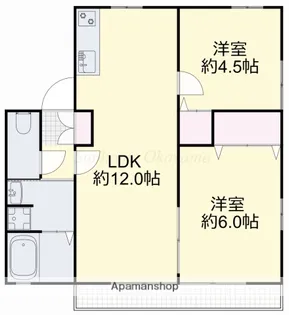LiebenHeimA【1階】の間取り