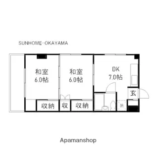 渡辺ビル【303号室】の間取り