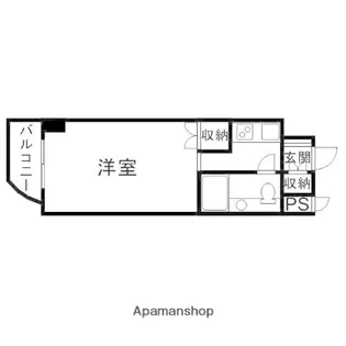 アルファ京町【703号室】の間取り