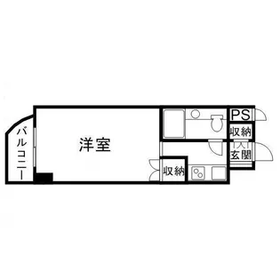 アルファ京町【302号室】の間取り