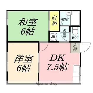 レジデンス乙多見【1階】の間取り