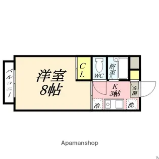 リヴラン弓之町【2階】の間取り