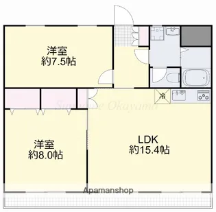 ホシダマンション【2階】の間取り