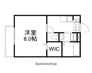 ミストラル庭瀬【1階】の間取り
