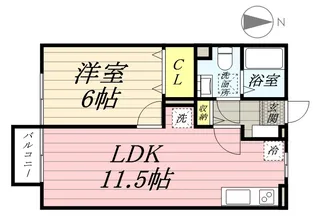 ヴィラコスモス【2階】の間取り
