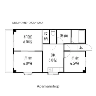 エイトバレー60【7階】の間取り