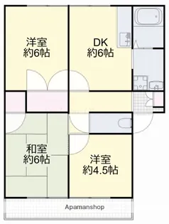 フレグランス江並A【2階】の間取り