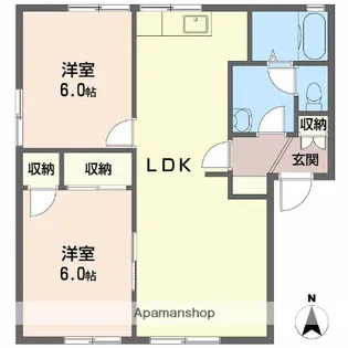 レジデンス原尾島 A棟【1階】の間取り