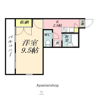 アイボリーハイツ C棟【2階】の間取り