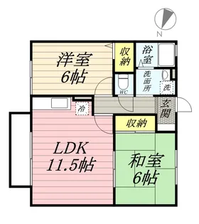 ハーモニー平島【2階】の間取り