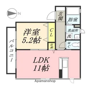 ピュアライフ A棟【2階】の間取り
