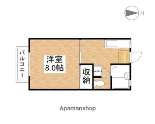 パークビサイド岡南【2階】の間取り